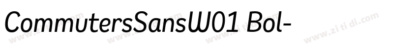 CommutersSansW01 Bol字体转换